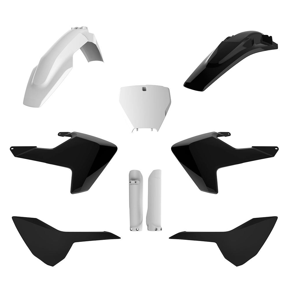 Polisport MX Plastic Kit White/Black for Husqvarna TC/FC/TX/FX 16-18