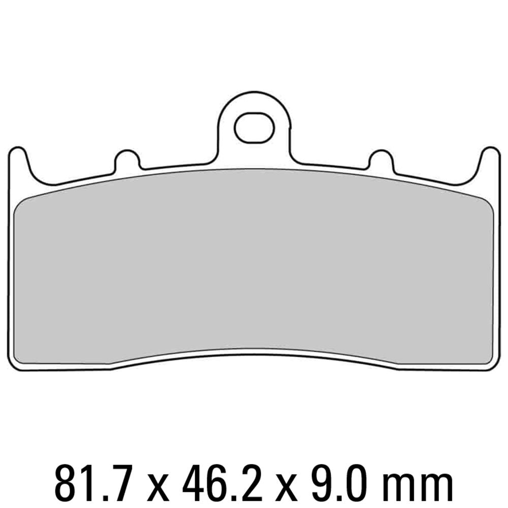Ferodo FDB2124P Platinum Carbon Grip Road Series Organic/Non-Sintered Compound Brake Pads