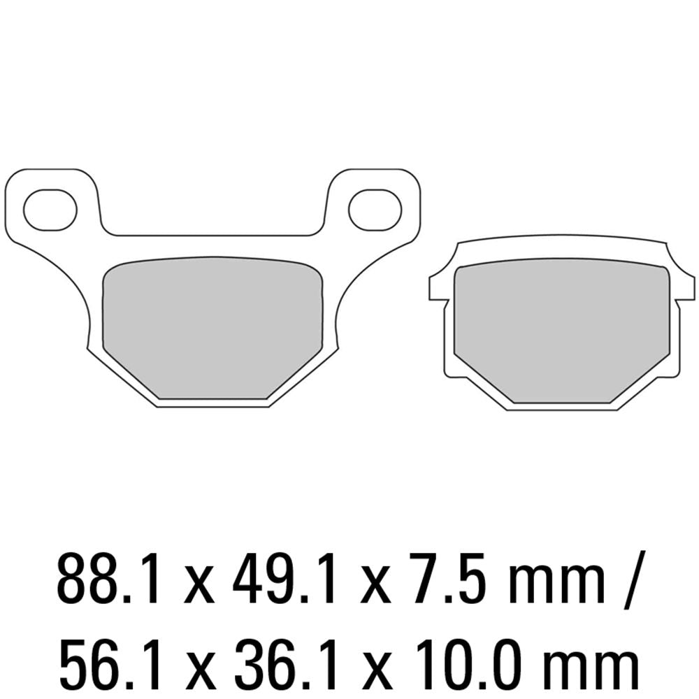 Ferodo FDB384P Platinum Carbon Grip Road Series Organic/Non-Sintered Compound Brake Pads