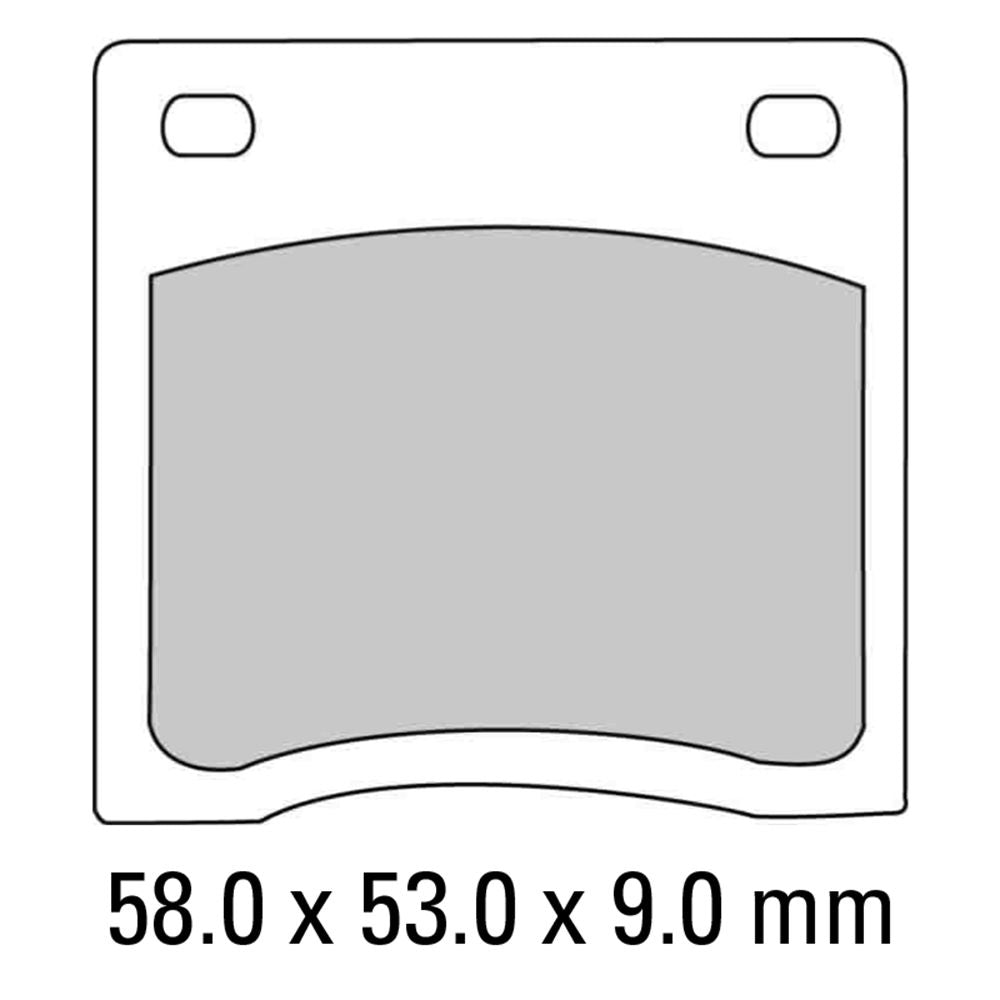 Ferodo FDB151P Platinum Carbon Grip Road Series Organic/Non-Sintered Compound Brake Pads