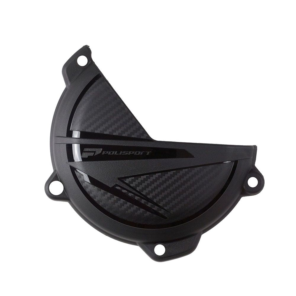 Polisport Clutch Cover Black for KTM SX/XC 250/300/SXF/XCF 250/350/SXF/XCF 450 23-Up/EXC/XCW 250/300 24-Up/Husqvarna TC 250/FC 450/FS 450 23-Up/TE 250/300 24-Up/TX 300 23-24/FC 250/350/FX 350 23-25