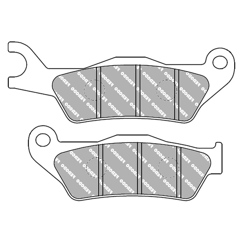 Ferodo FDB2325EF Eco-Friction Road Series Organic/Non-Sintered Mid-Metallic Compound Brake Pads