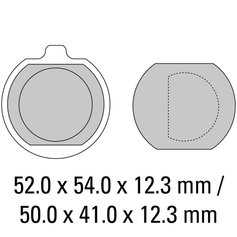Ferodo FDB132P Platinum Carbon Grip Road Series Organic/Non-Sintered Compound Brake Pads
