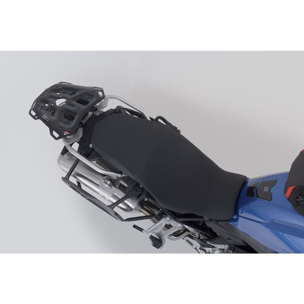 SW-Motech SW-ADV0789765000-B DUSC Black Adventure Luggage Set w/L Top Case for BMW F 750 GS/F 800 GS/F 850 GS w/Stainless Steel Rack