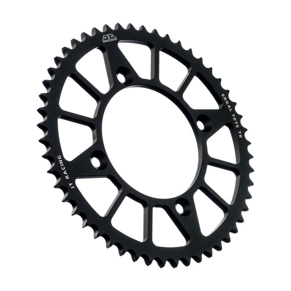 JT Sprockets RaceLite Series Alloy 52T Rear Sprocket Black (428 Pitch Chain)