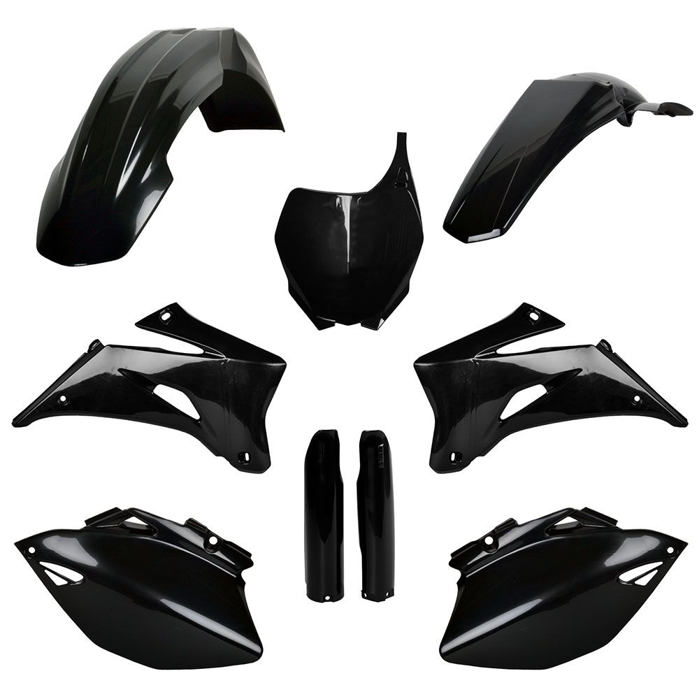 Polisport MX Plastic Kit Black for Yamaha YZ250F/YZ450F 06-07