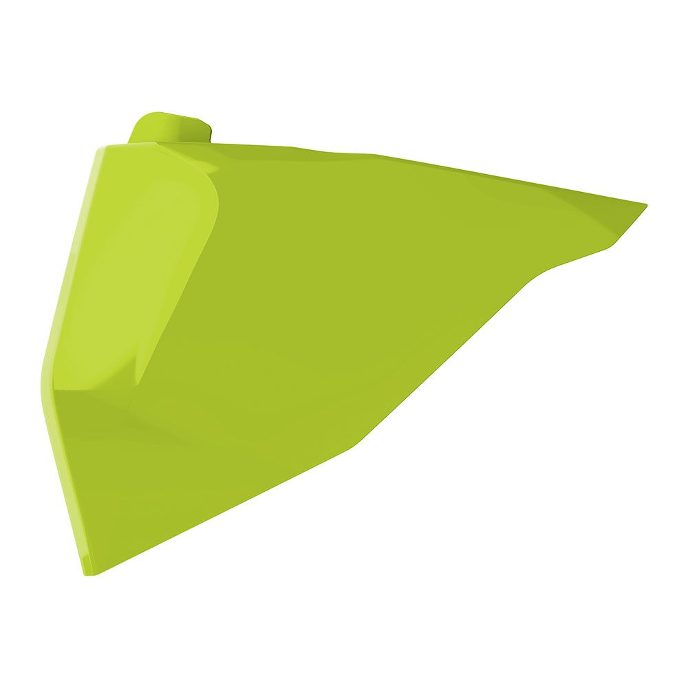 Polisport Airbox Cover Fluro Yellow for KTM 125/150/200/250 SX/250/350/450/505 SX-F/125/250/300 XC/250/350/450 XC-F 19-22/125/200/250/300/450/500 EXC/250/350/450/500 EXC-F/125/150/250/300 XC-W/250/350/450/500 XCF-W 20-23