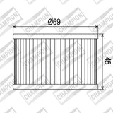Champion COF461 Oil Filter
