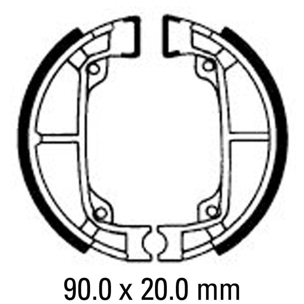 Ferodo FSB792 Organic Compound Brake Shoes