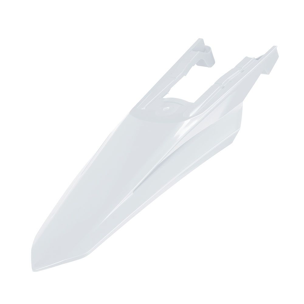 Polisport Rear Fender White for KTM 125-500 EXC/250-500 EXC-F/125-300 XC-W/250-500 XCF-W 24-Up