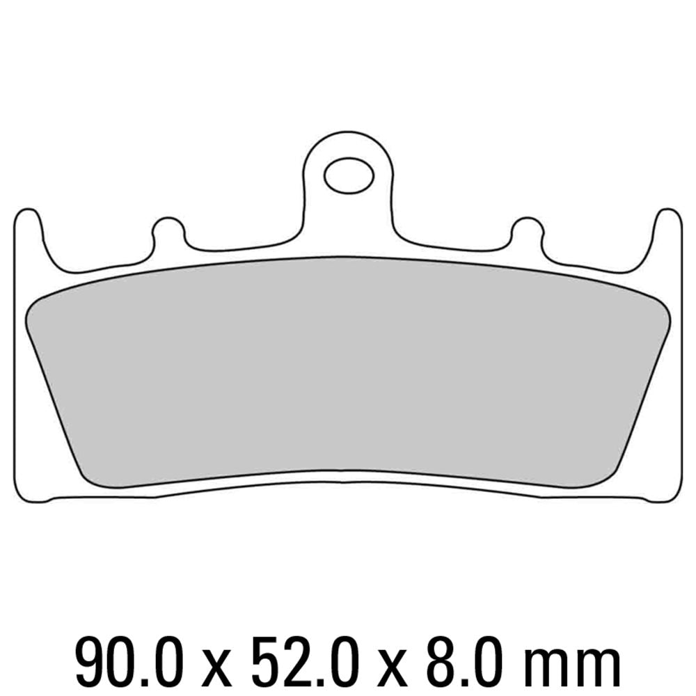Ferodo FDB873P Platinum Carbon Grip Road Series Organic/Non-Sintered Compound Brake Pads