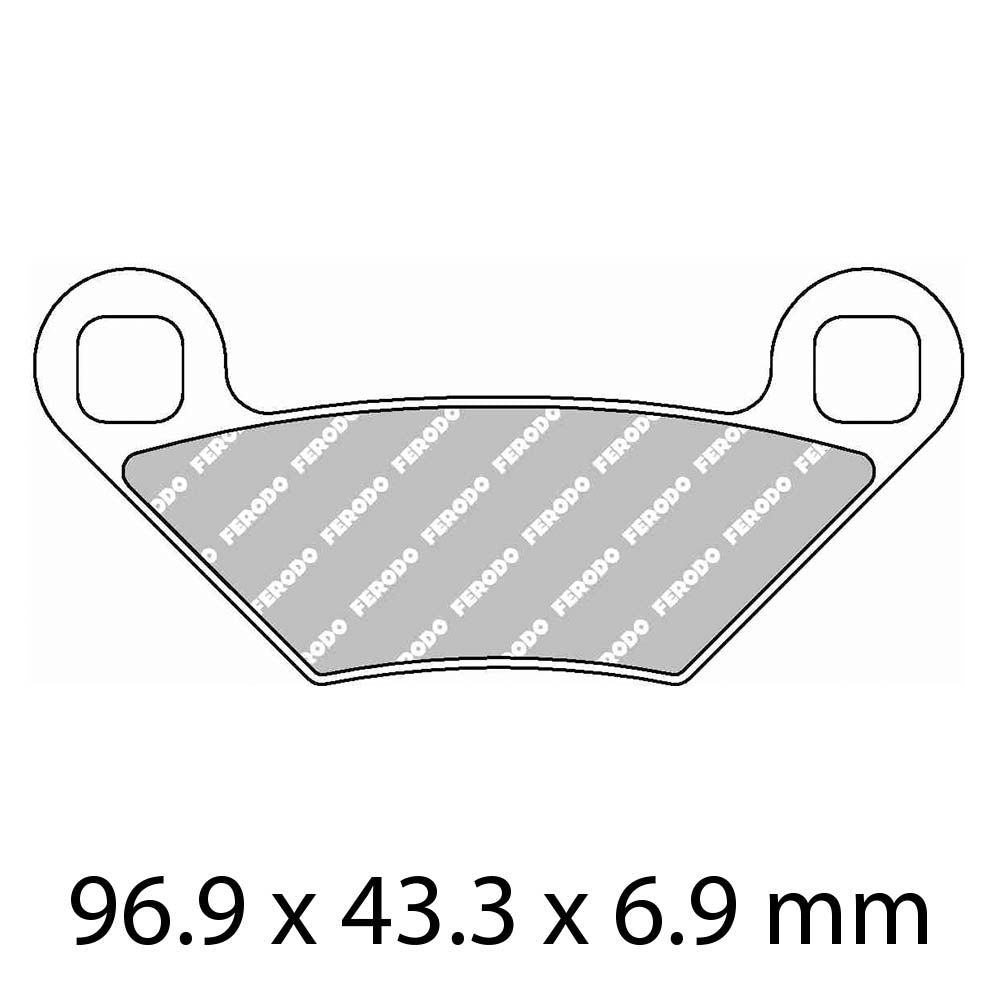 Ferodo FDB2276SG Sinter Grip SG Off-Road Series Sintered Metal Compound Brake Pads