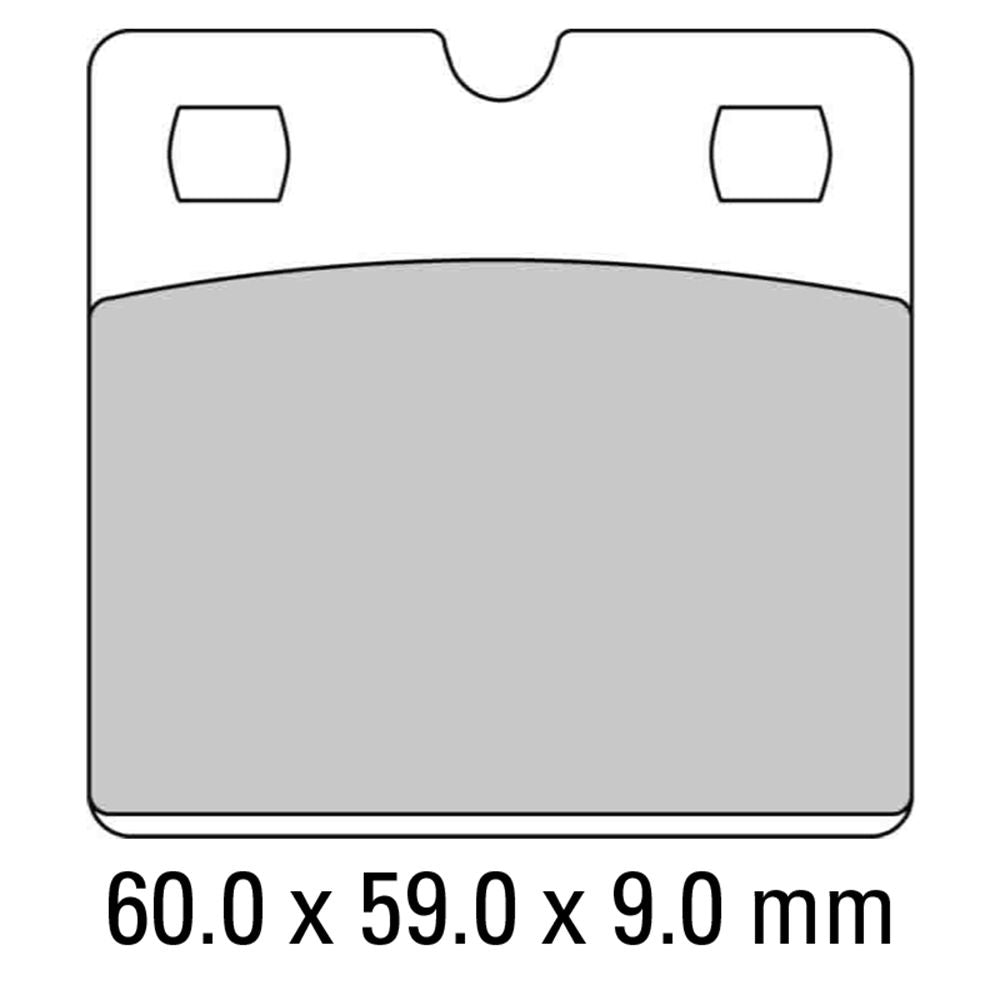Ferodo FDB204P Platinum Carbon Grip Road Series Organic/Non-Sintered Compound Brake Pads