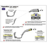 Arrow 71735AK Race-Tech Aluminium Slip-On Mufflers w/Carbon End Cap for Yamaha YZF-R1 09-14