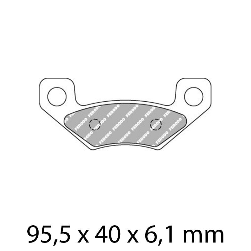 Ferodo FDB2272SG Sinter Grip SG Off-Road Series Sintered Metal Compound Brake Pads