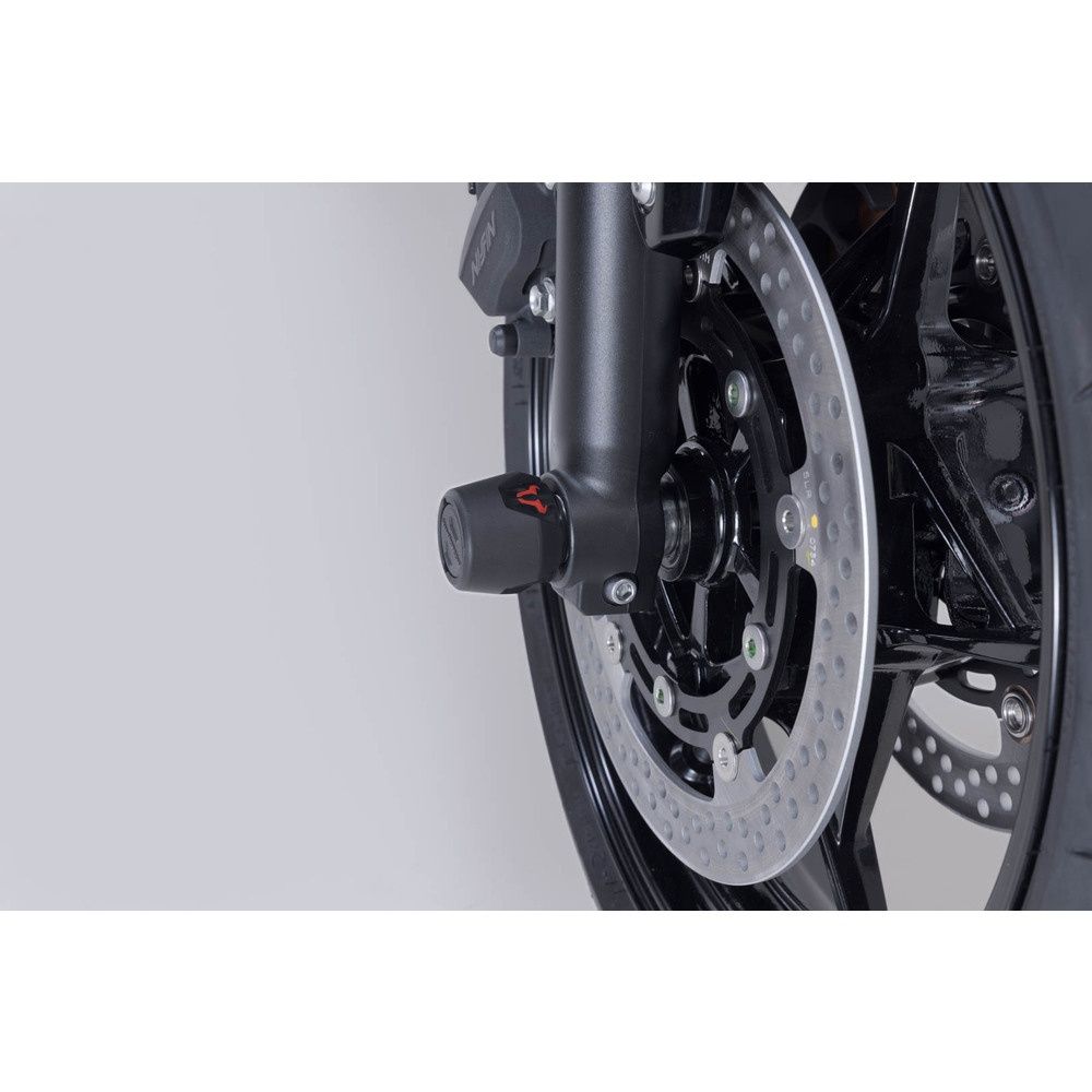 SW-Motech SW-STP0817611300-B Front Axle Slider Set Black for Kawasaki Z650 S 25-Up