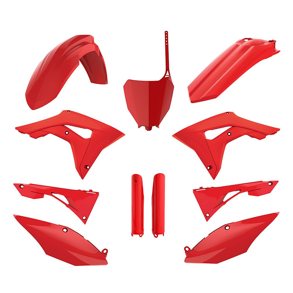 Polisport MX Plastic Kit Red for Honda CRF250R 18-21/CRF450R 17-20