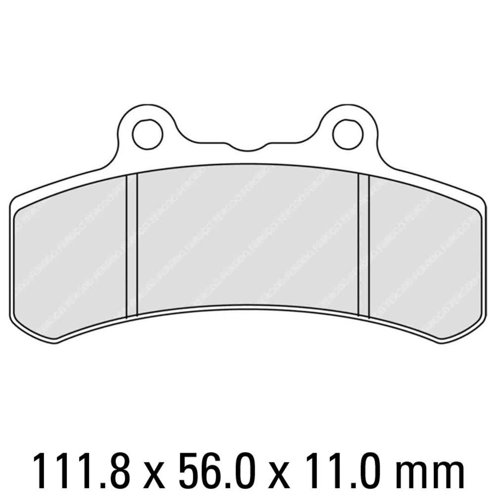Ferodo FDB847P Platinum Carbon Grip Road Series Organic/Non-Sintered Compound Brake Pads