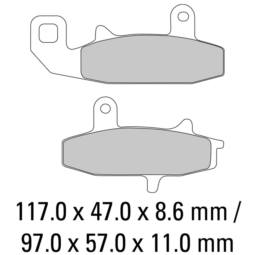 Ferodo FDB606P Platinum Carbon Grip Road Series Organic/Non-Sintered Compound Brake Pads