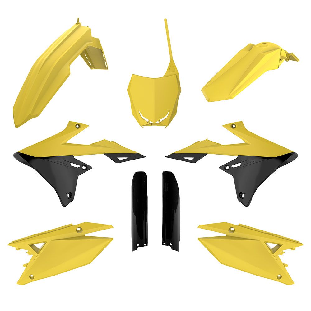 Polisport MX Plastic Kit OEM 2026 Colours for Suzuki RMZ250 19-Up/RMZ450 18-Up