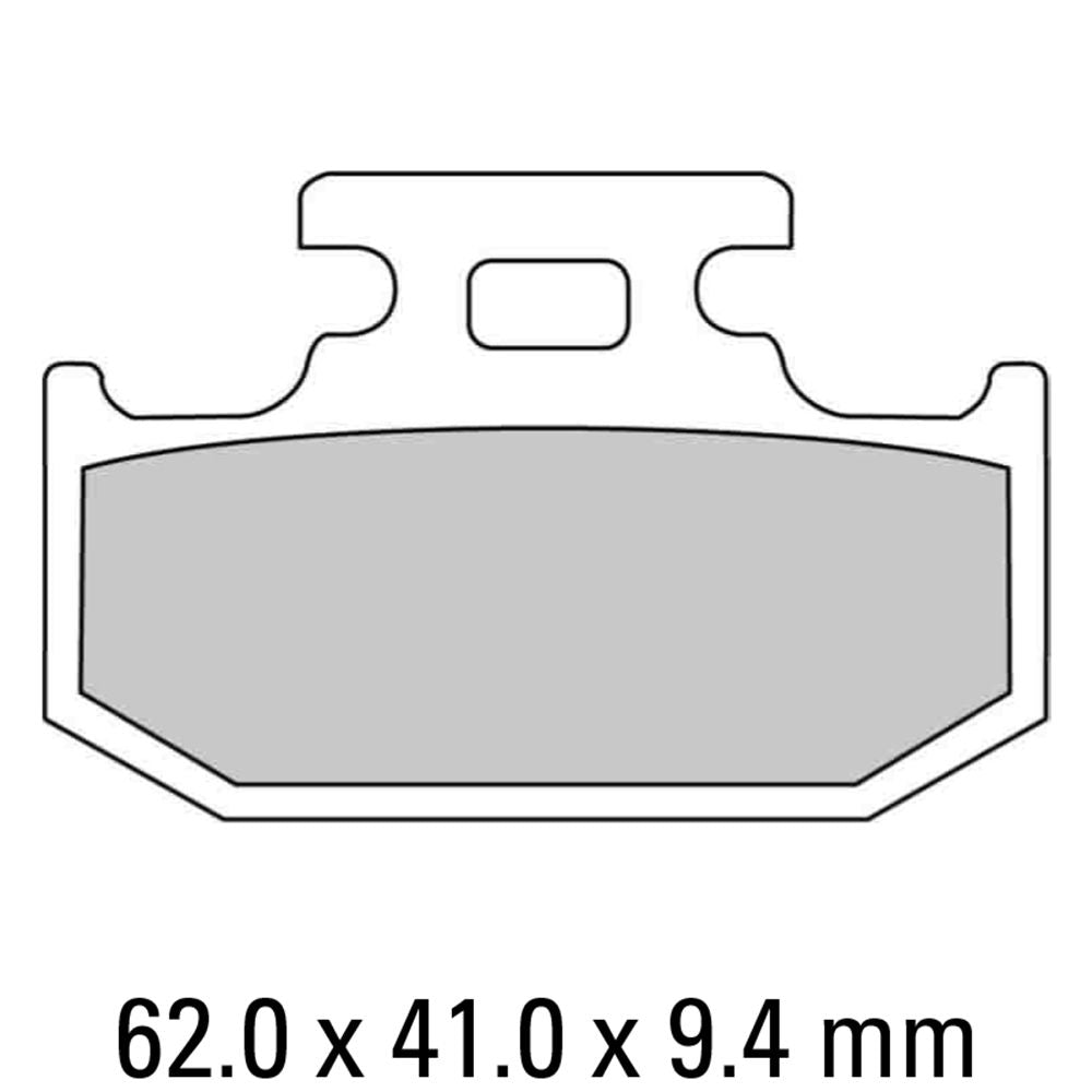 Ferodo FDB659EF Eco-Friction Road Series Organic/Non-Sintered Mid-Metallic Compound Brake Pads