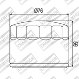 Champion COF452 Oil Filter