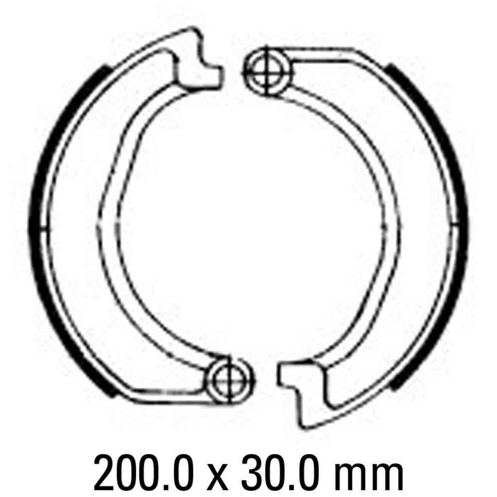 Ferodo FSB806 Organic Compound Brake Shoes