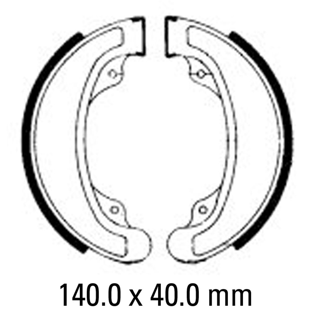 Ferodo FSB708 Organic Compound Brake Shoes