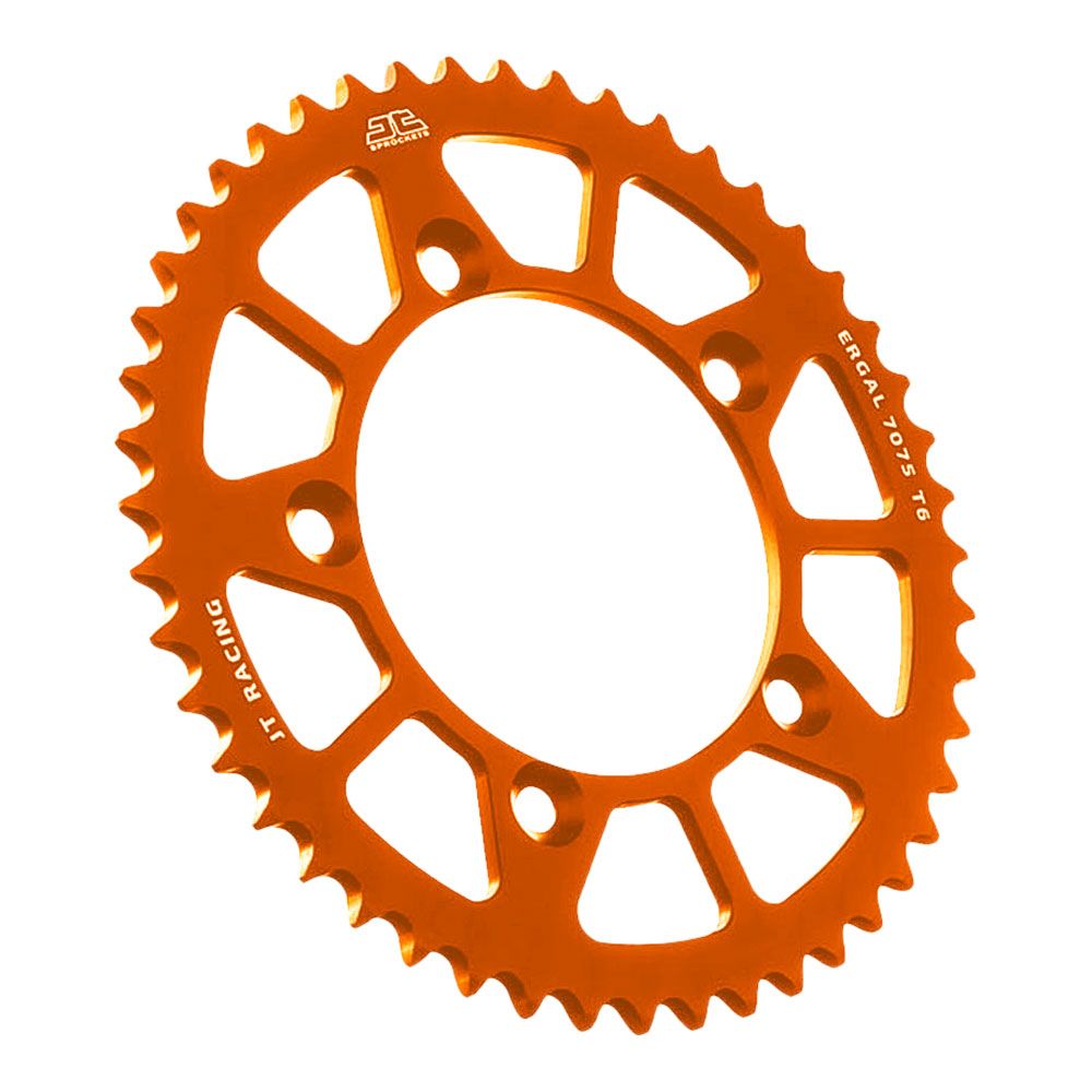 JT Sprockets RaceLite Series Alloy 50T Rear Sprocket Orange (420 Pitch Chain)