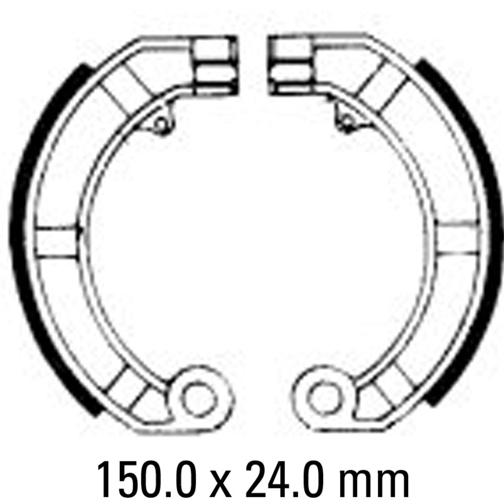 Ferodo FSB874A Eco-Friction Series Organic Compound Brake Shoes