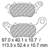 Ferodo FDB2283EF Eco-Friction Road Series Organic/Non-Sintered Mid-Metallic Compound Brake Pads