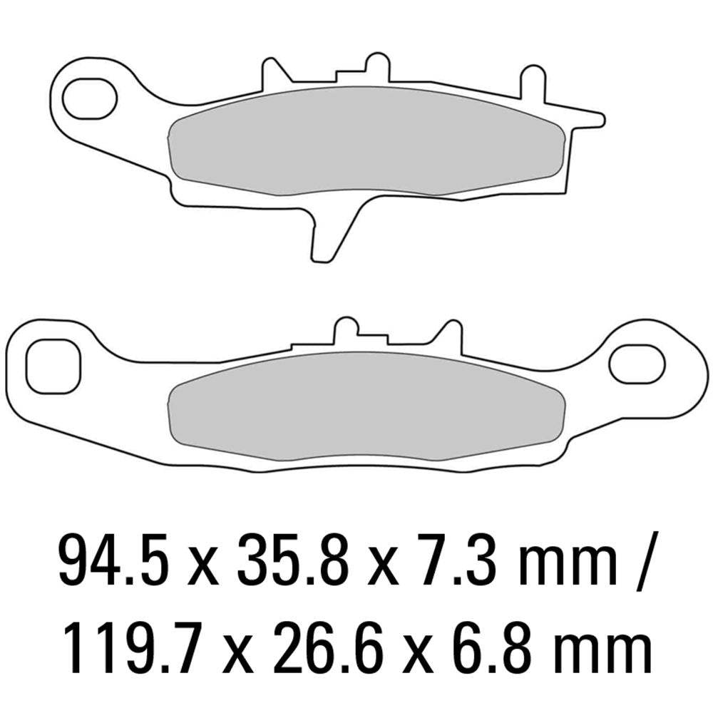 Ferodo FDB2080SG Sinter Grip SG Off-Road Series Sintered Metal Compound Brake Pads