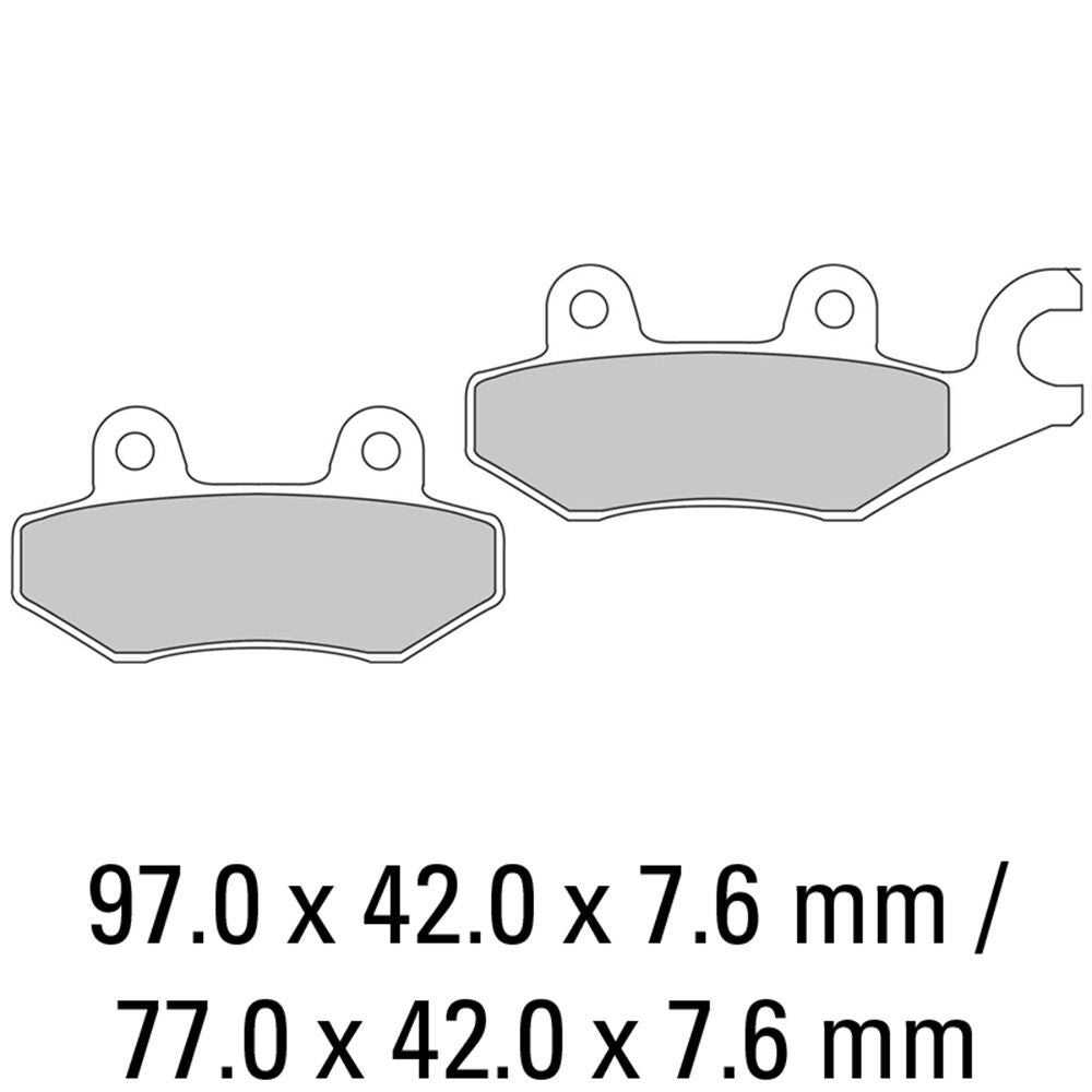 Ferodo FDB631SG Sinter Grip SG Off-Road Series Sintered Metal Compound Brake Pads