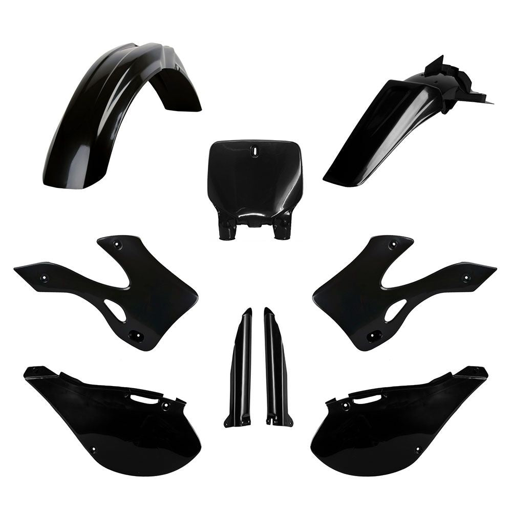 Polisport MX Plastic Kit Black for Kawasaki KX125/KX250 99-02