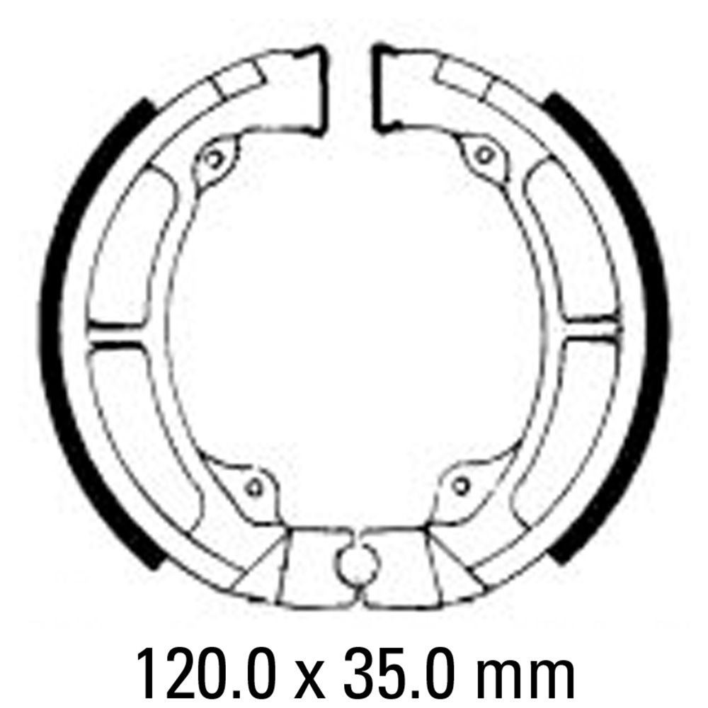 Ferodo FSB717 Organic Compound Brake Shoes