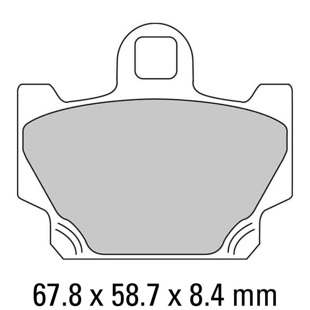 Ferodo FDB311P Platinum Carbon Grip Road Series Organic/Non-Sintered Compound Brake Pads