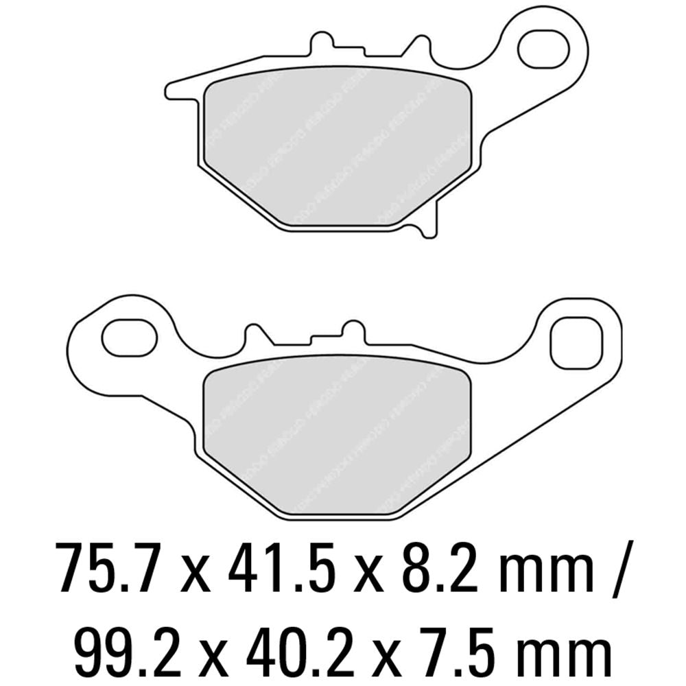 Ferodo FDB2197SG Sinter Grip SG Off-Road Series Sintered Metal Compound Brake Pads