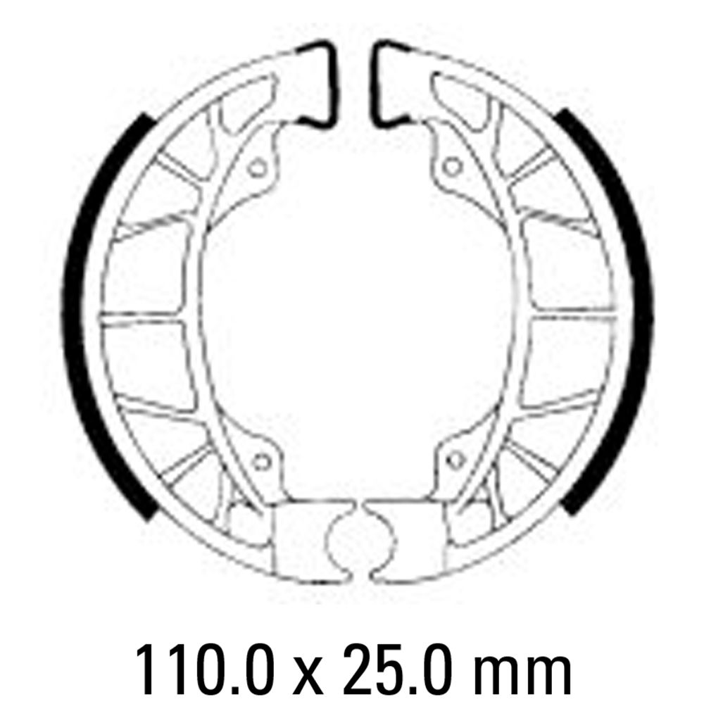 Ferodo FSB938A Eco-Friction Series Organic Compound Brake Shoes