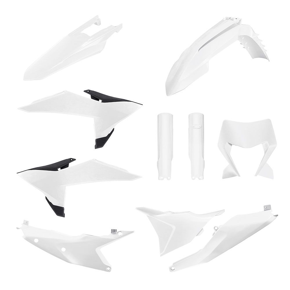 Polisport Enduro Plastic Kit White for KTM EXC/EXC-F/XC-W/XCF-W 2026