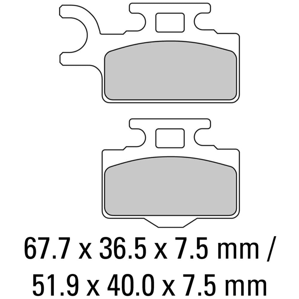 Ferodo FDB2110SG Sinter Grip SG Off-Road Series Sintered Metal Compound Brake Pads