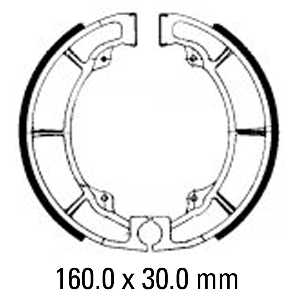 Ferodo FSB718 Organic Compound Brake Shoes