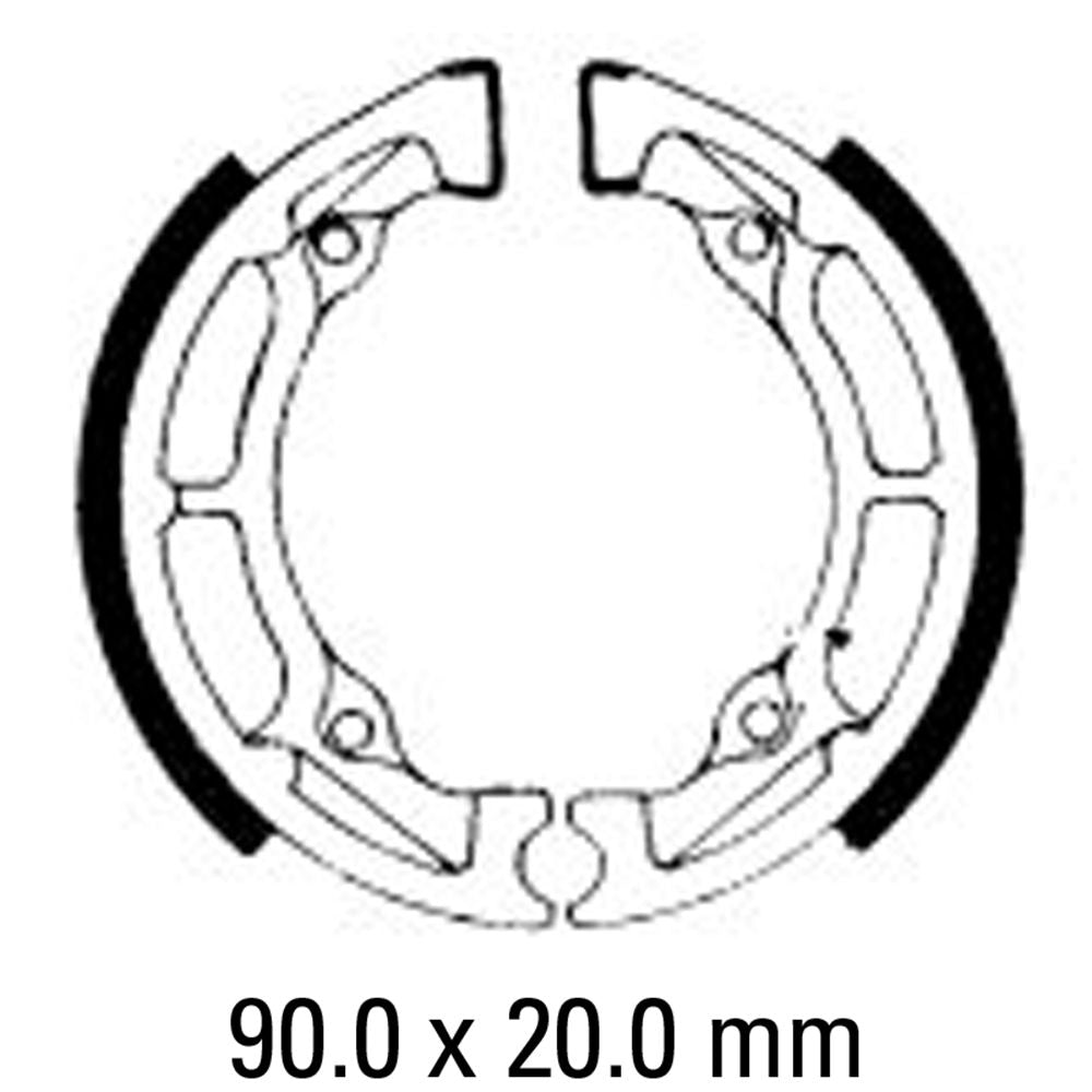 Ferodo FSB726 Organic Compound Brake Shoes