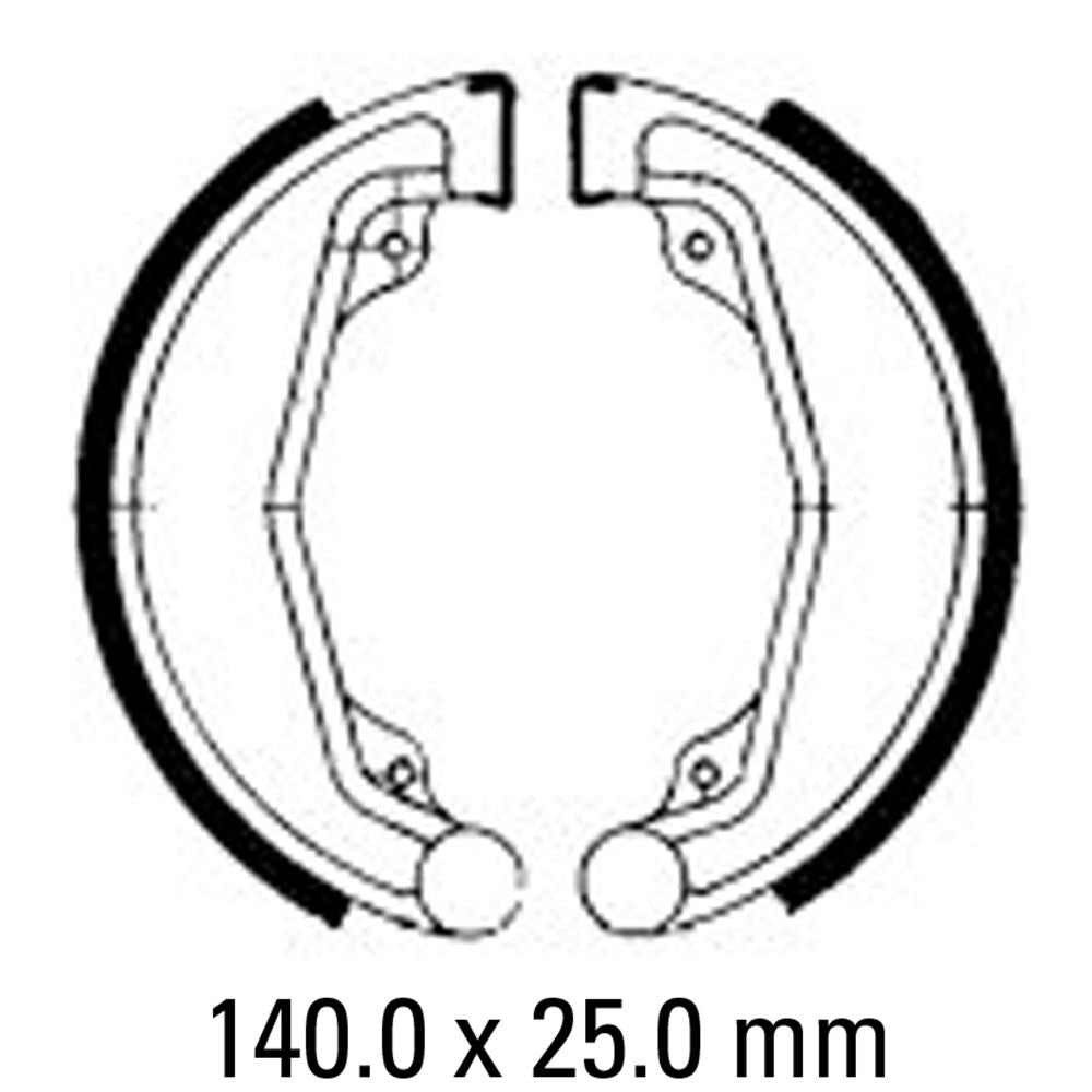 Ferodo FSB707 Organic Compound Brake Shoes
