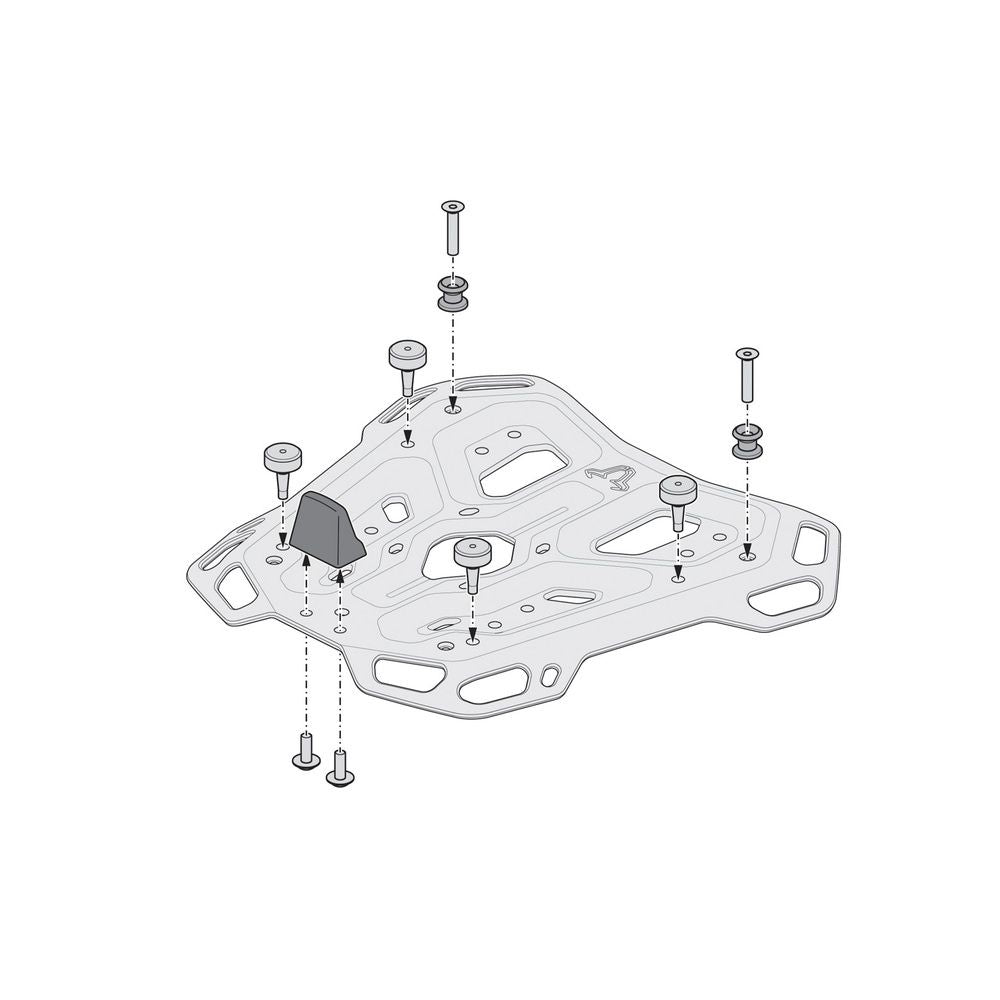 SW-Motech SW-GPT1763266100-B DUSC XL 55L Black Top Case System for Moto Guzzi V85 Strada 24-Up