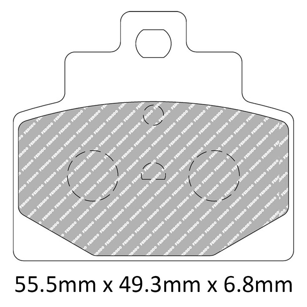 Ferodo FDB2277AG Argento Carbon Grip Road Series Organic/Non-Sintered Carbon Grip Compound Brake Pads