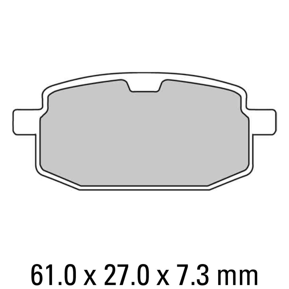 Ferodo FDB636EF Eco-Friction Road Series Organic/Non-Sintered Mid-Metallic Compound Brake Pads