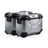 SW-Motech SW-KFT0189070000-S TRAX ADV 45/37L Silver Aluminium Case System for Honda CRF1000L Africa Twin/CRF1000L Africa Twin Adventure Sports 18-Up