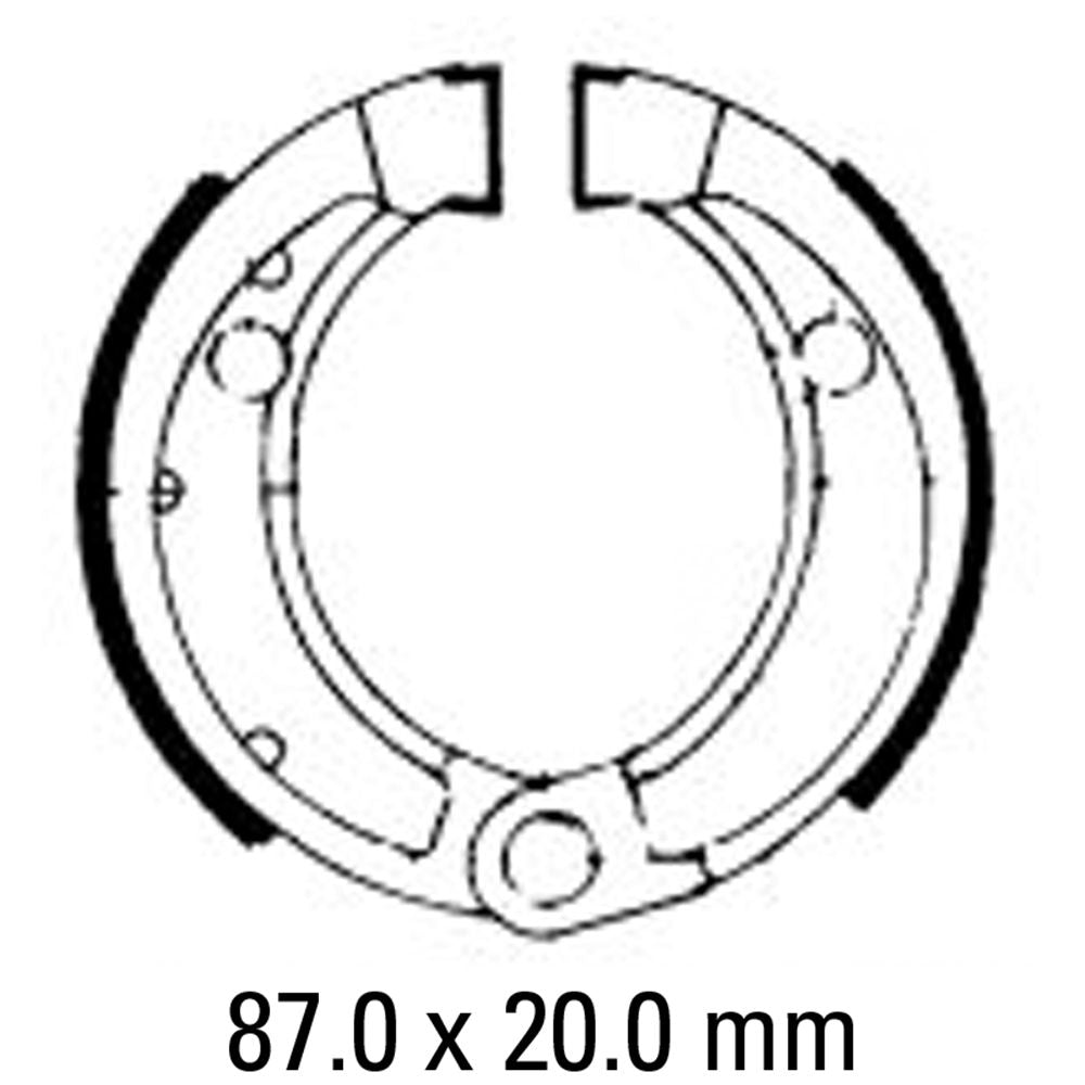 Ferodo FSB753 Organic Compound Brake Shoes