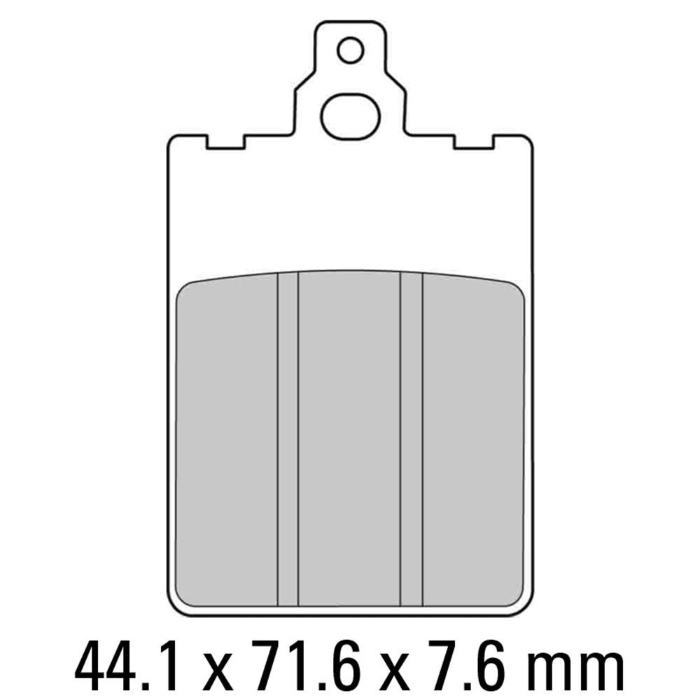 Ferodo FDB698P Platinum Carbon Grip Road Series Organic/Non-Sintered Compound Brake Pads