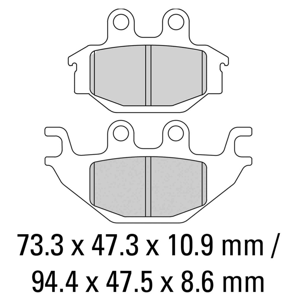 Ferodo FDB2184SG Sinter Grip SG Off-Road Series Sintered Metal Compound Brake Pads